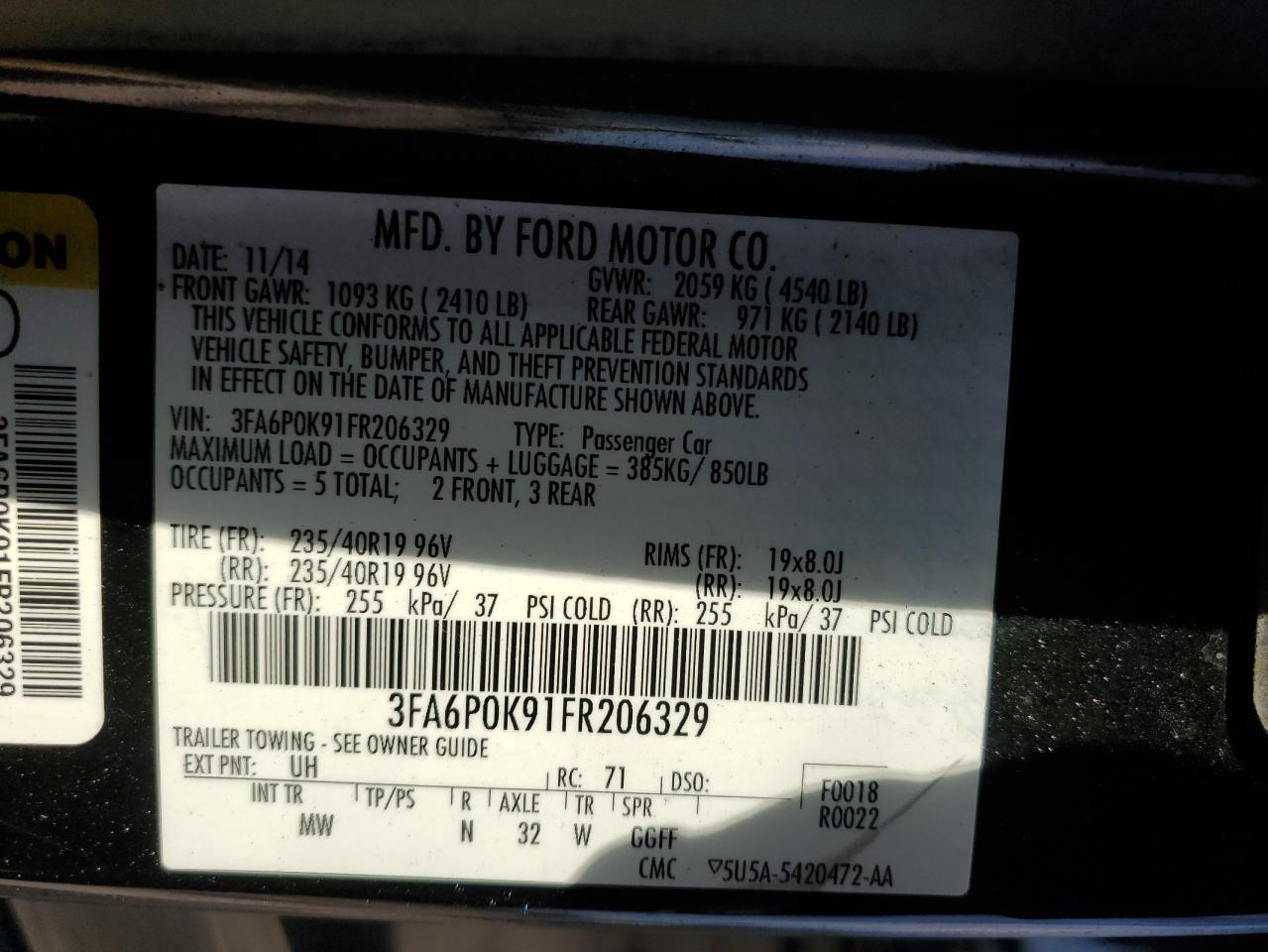 2015 Ford Fusion - Image 12
