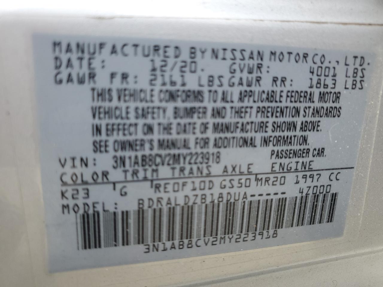 2021 Nissan Sentra - Image 12