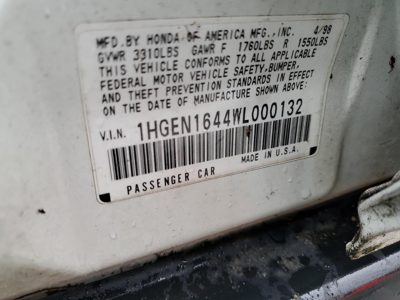 1998 Honda Civic - Image 12