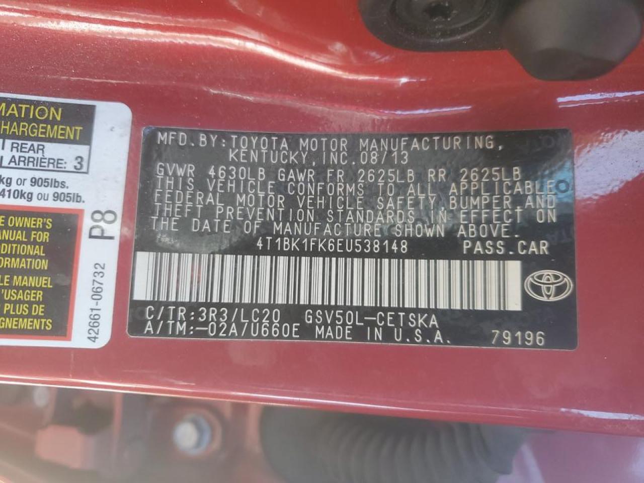 2014 Toyota Camry - Image 14