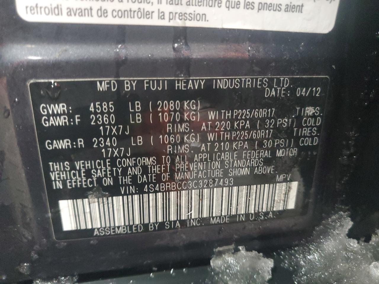 2012 Subaru Outback - Image 14