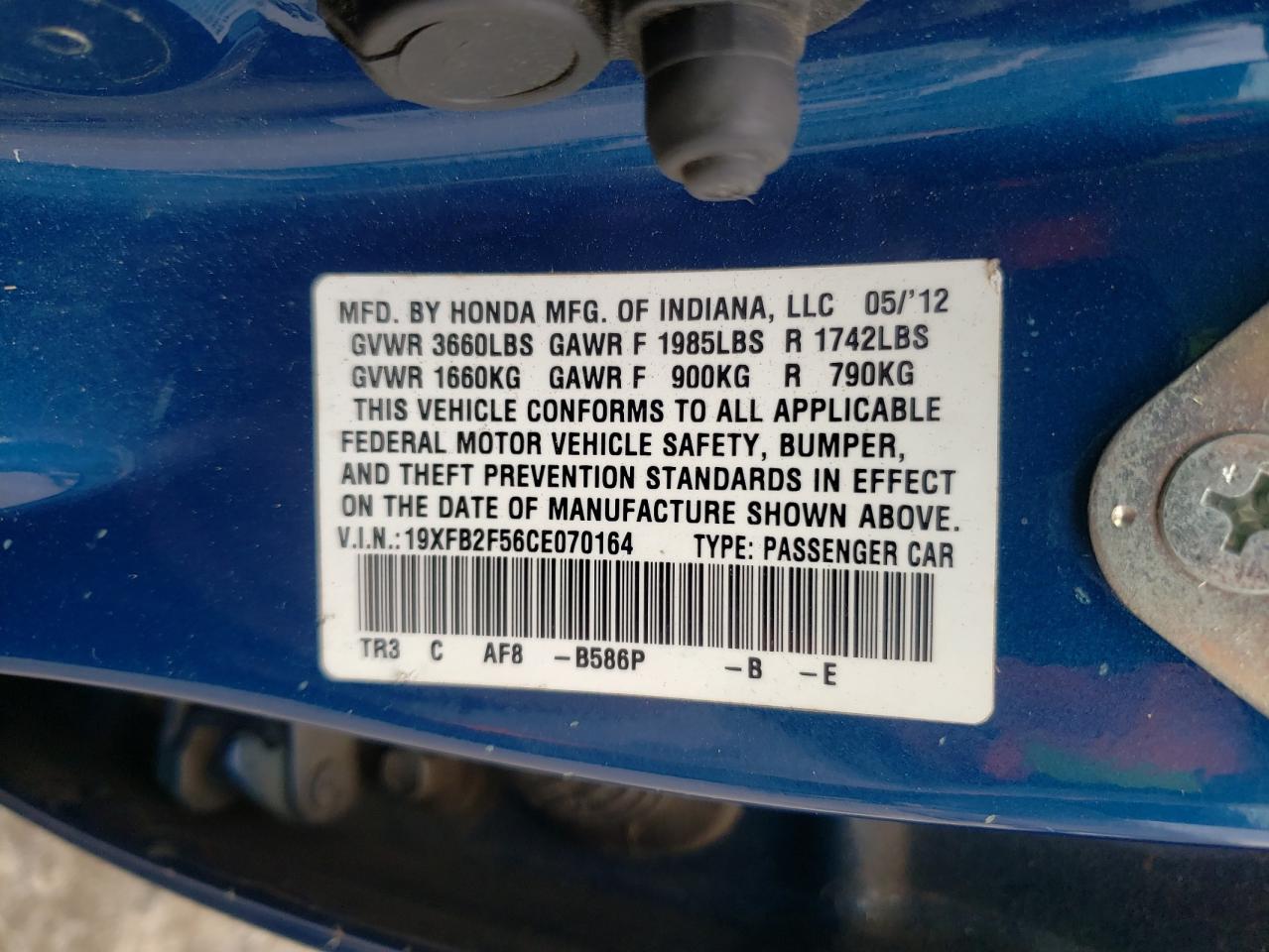 2012 Honda Civic - Image 12