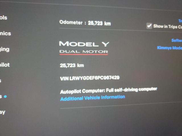2023 TESLA MODEL Y 