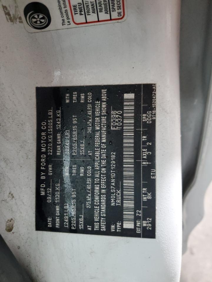 2013 Ford Transit Connect Xl VIN: NM0LS7AN1DT129182 Lot: 44906255