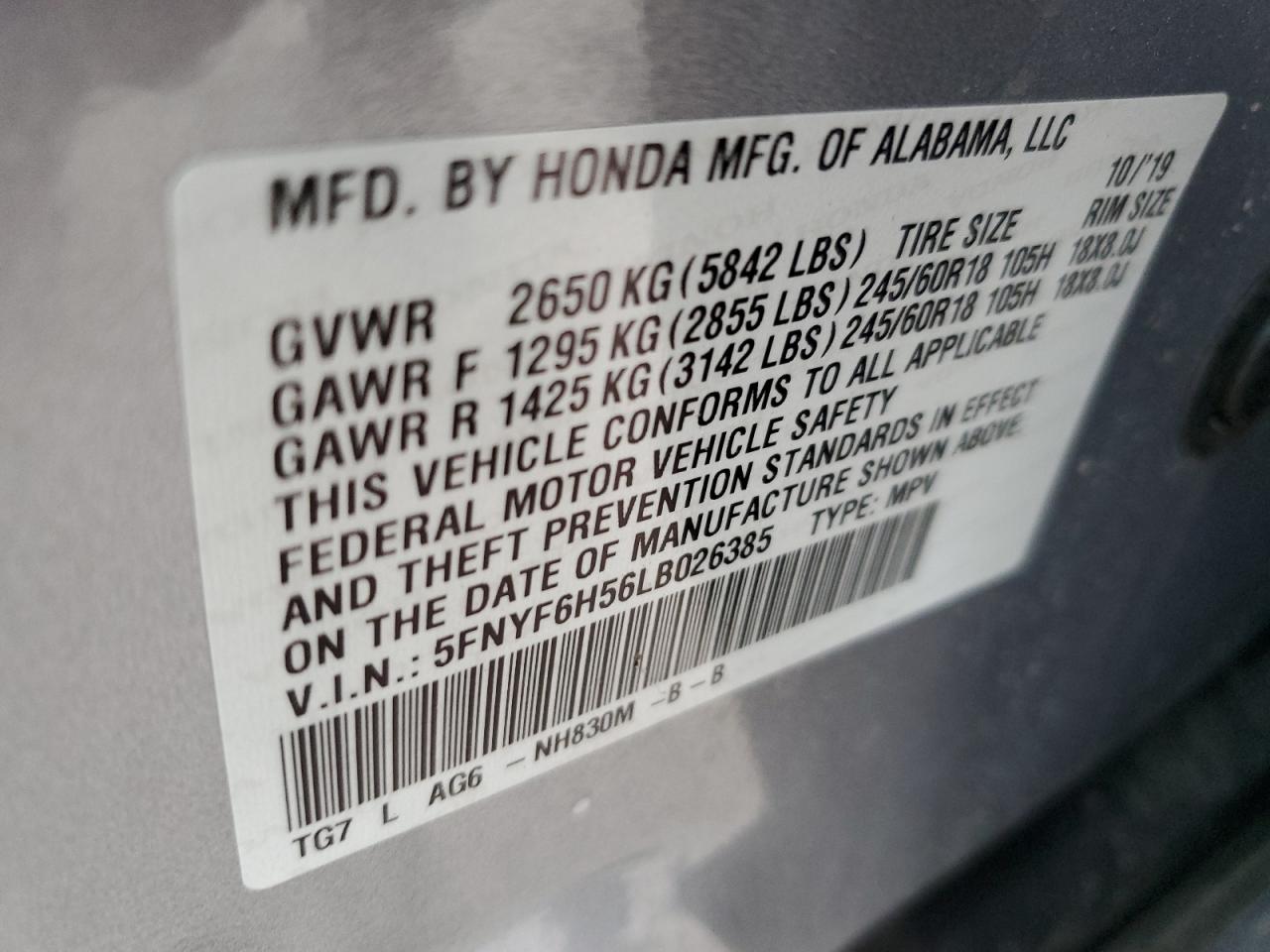 2020 Honda Pilot - Image 12