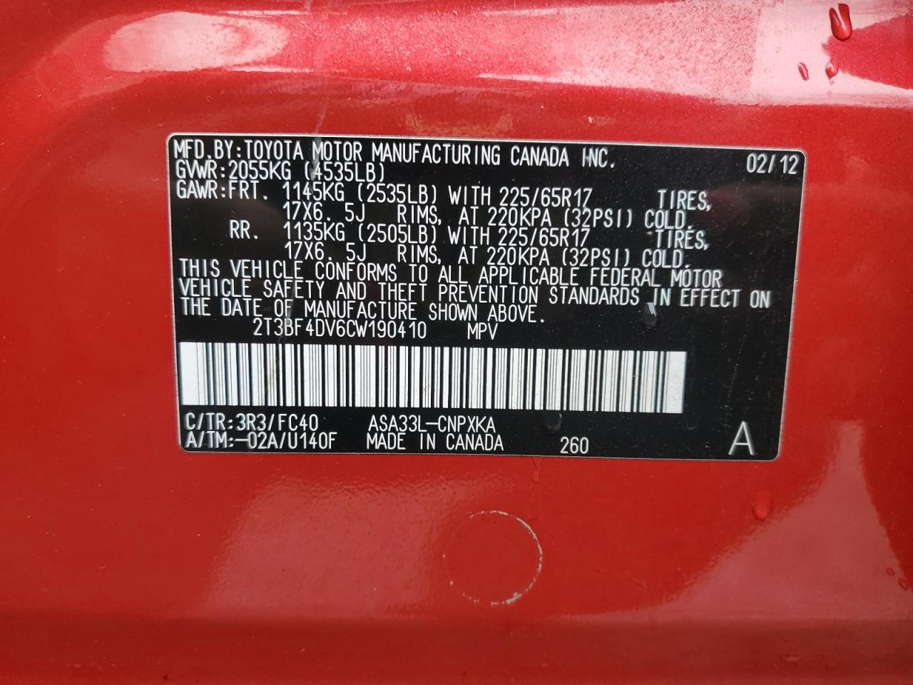 2012 Toyota RAV 4 - Image 15