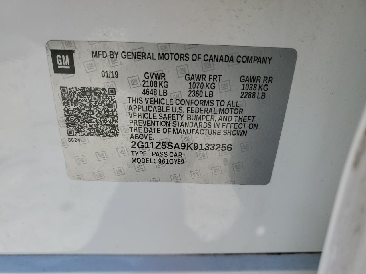 2019 Chevrolet Impala - Image 12