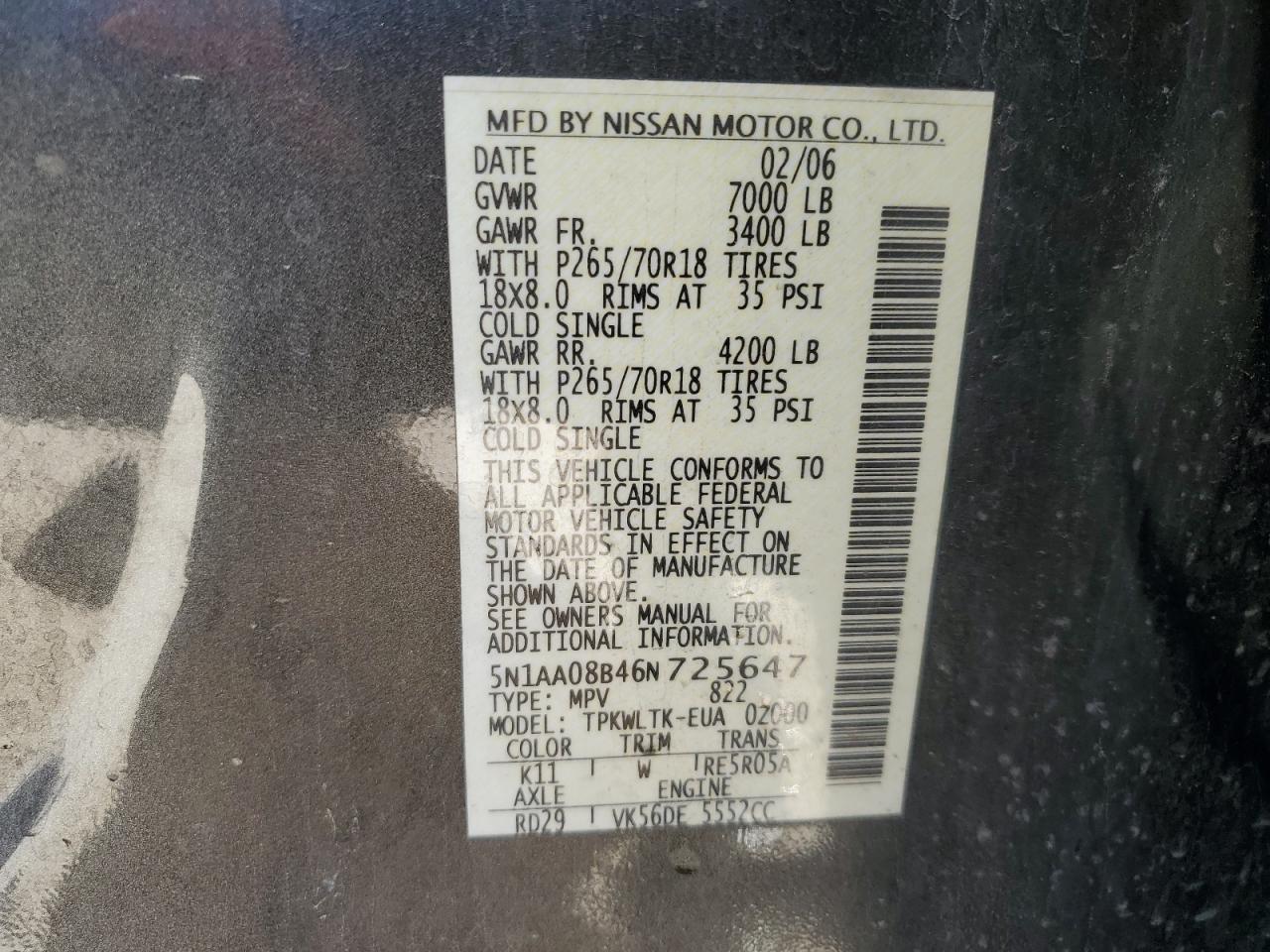 2006 Nissan Armada - Image 14