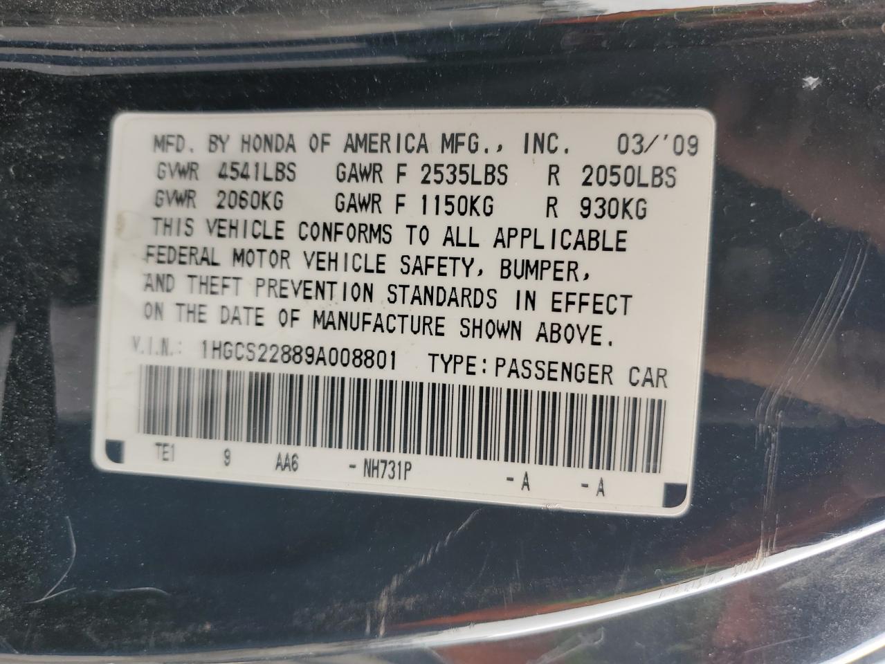 2009 Honda Accord - Image 12