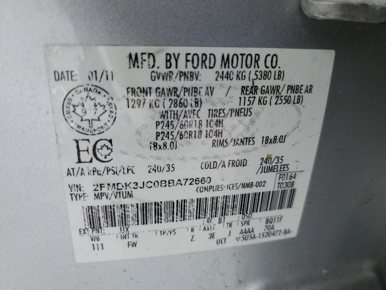 2011 Ford Edge - Image 13