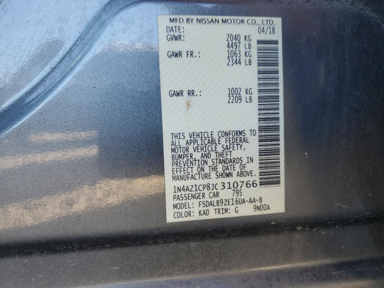 2018 Nissan Leaf - Image 13
