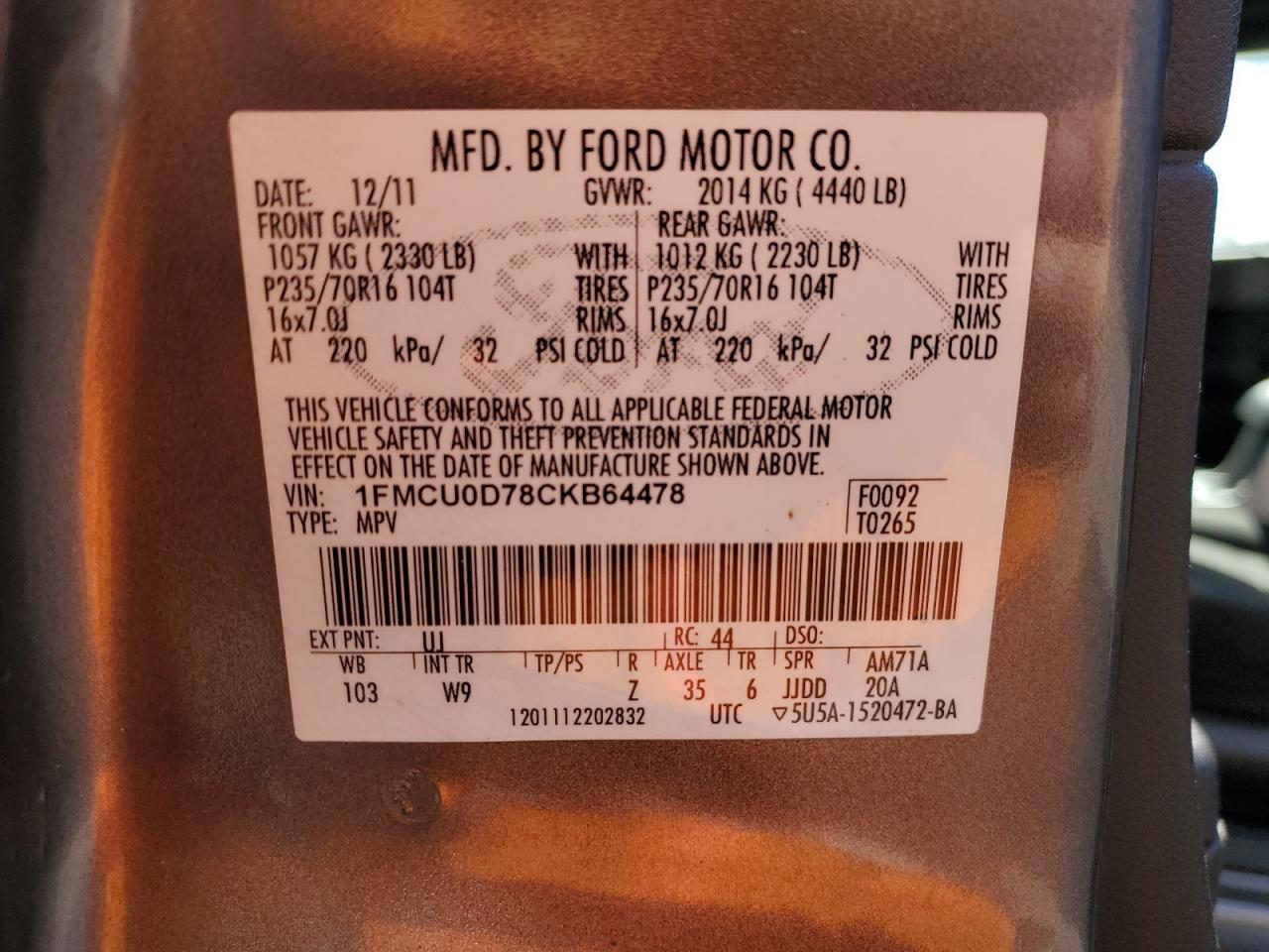2012 Ford Escape - Image 15