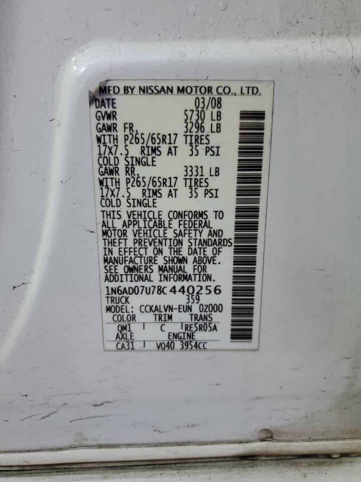2008 Nissan Navara (Frontier) - Image 12