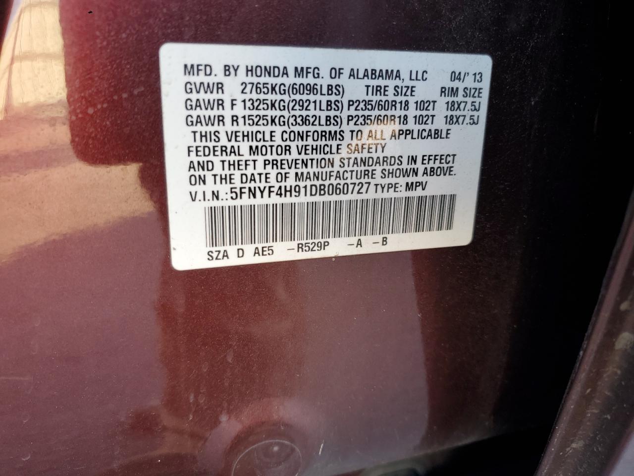 2013 Honda Pilot - Image 14