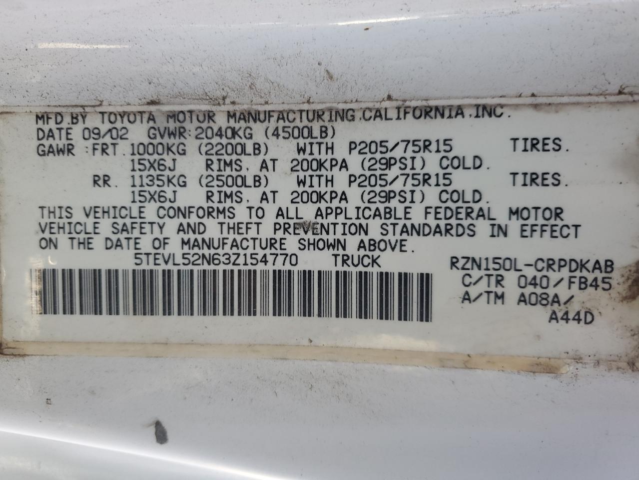 2003 Toyota Tacoma - Image 12