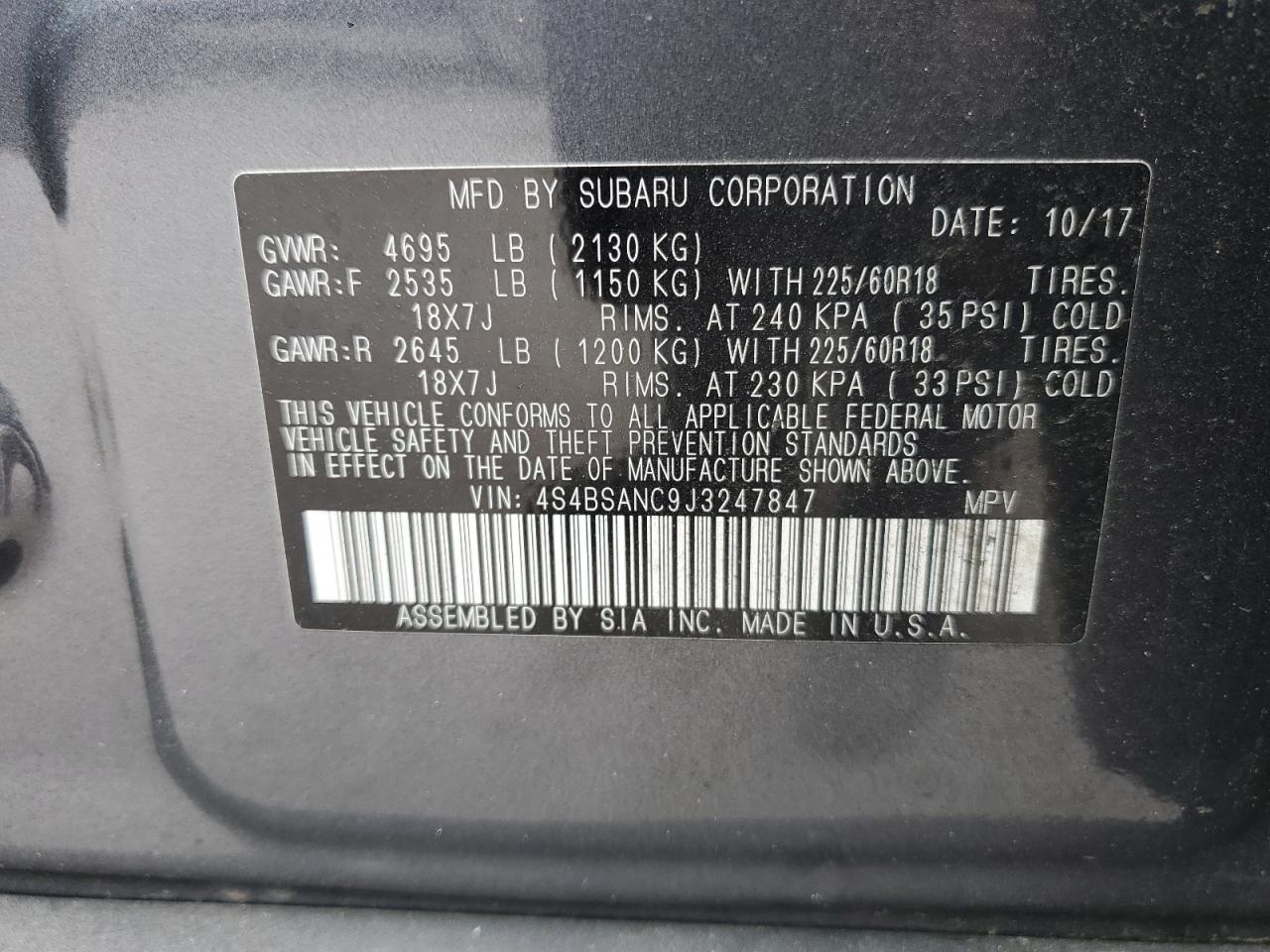 2018 Subaru Outback - Image 13