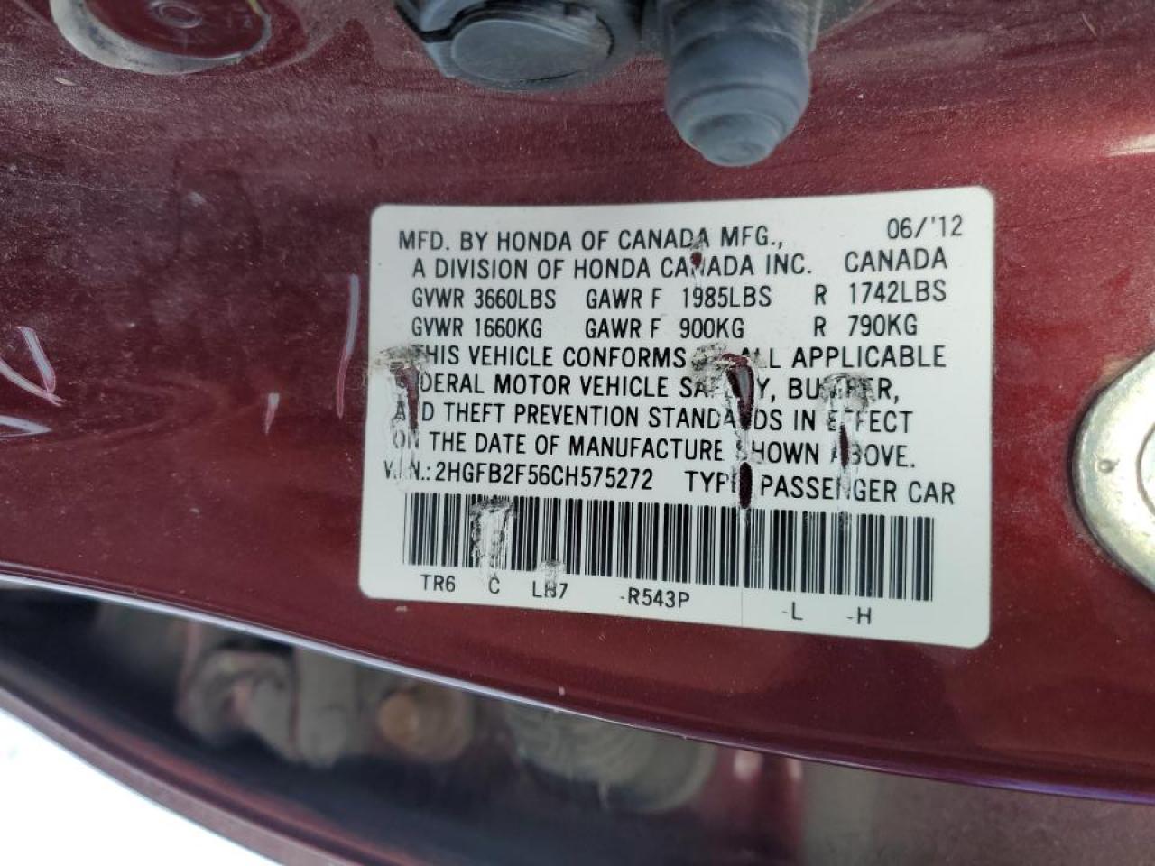 2012 Honda Civic - Image 12