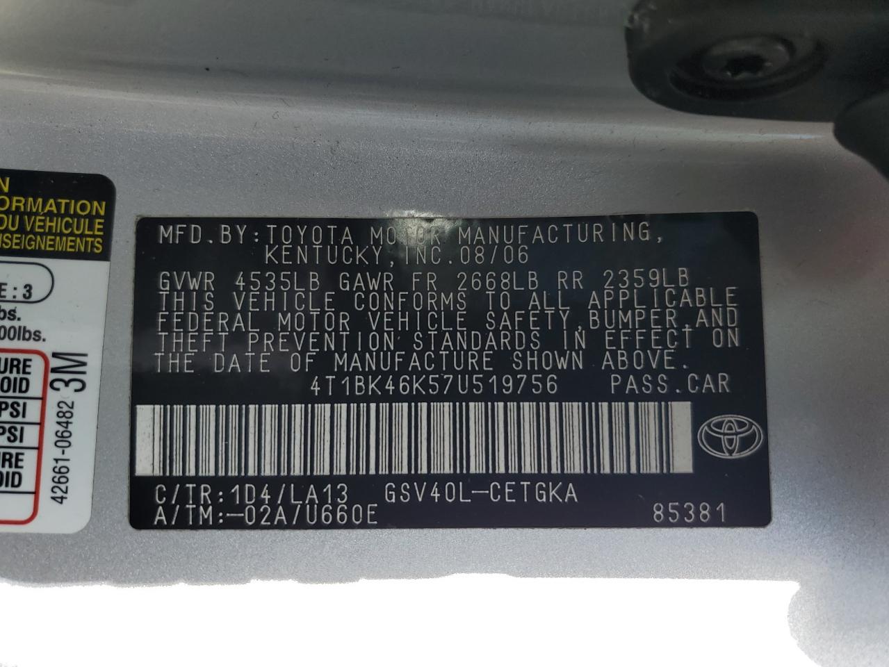 2007 Toyota Camry - Image 14