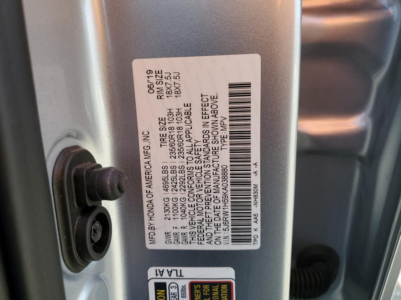 2019 Honda CR-V - Image 16