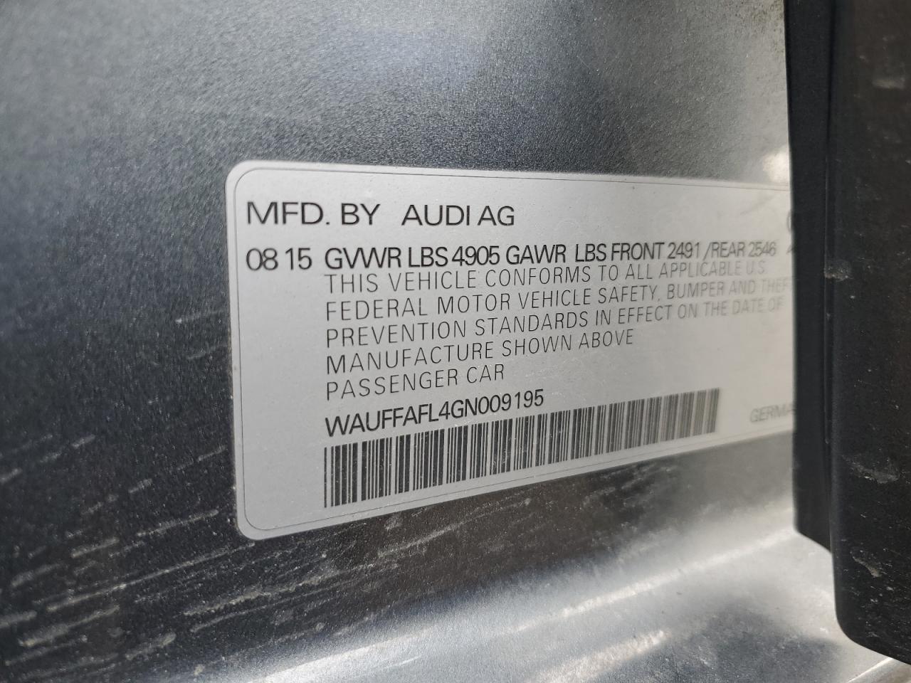 2016 Audi A4 - Image 12