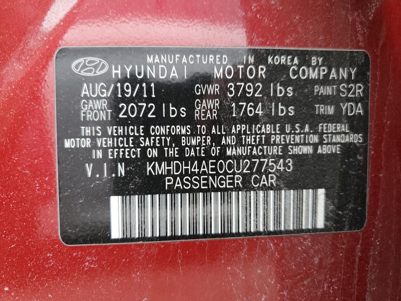 2012 Hyundai Elantra - Image 12