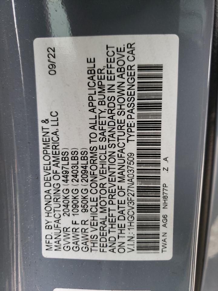 2022 Honda Accord - Image 12
