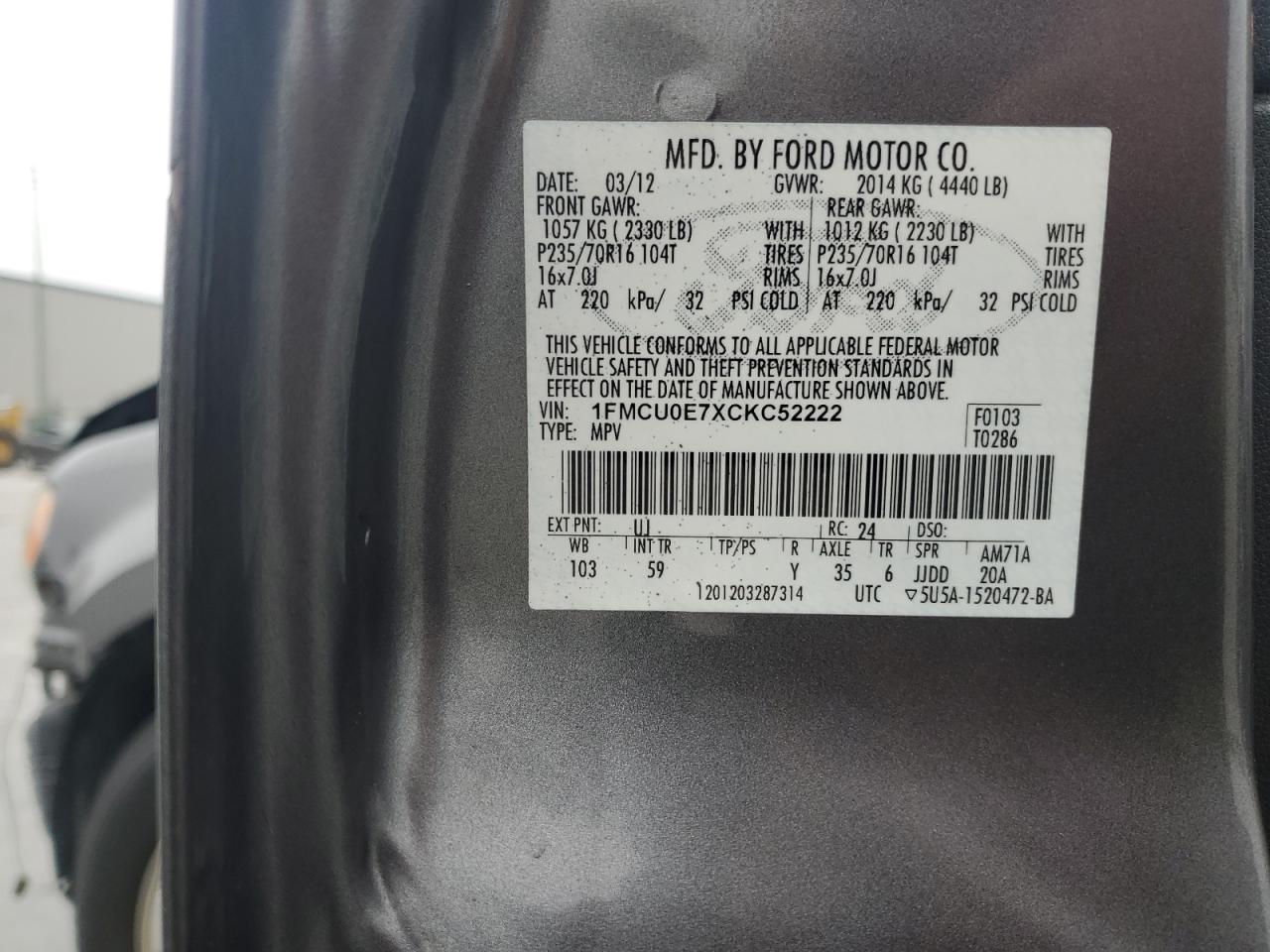 2012 Ford Escape - Image 14