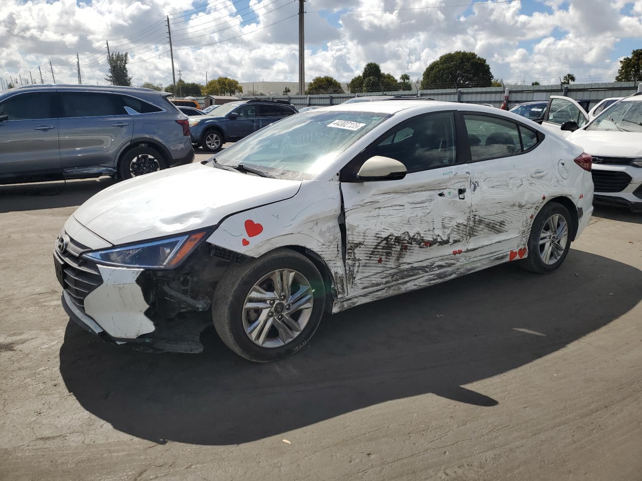 2020 Hyundai Elantra Sel de vânzare în Miami, FL - Side