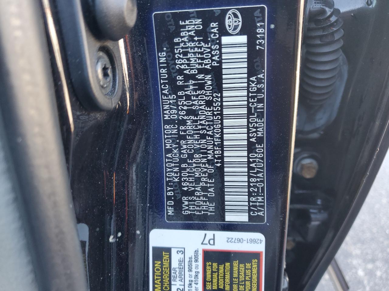 2016 Toyota Camry - Image 12