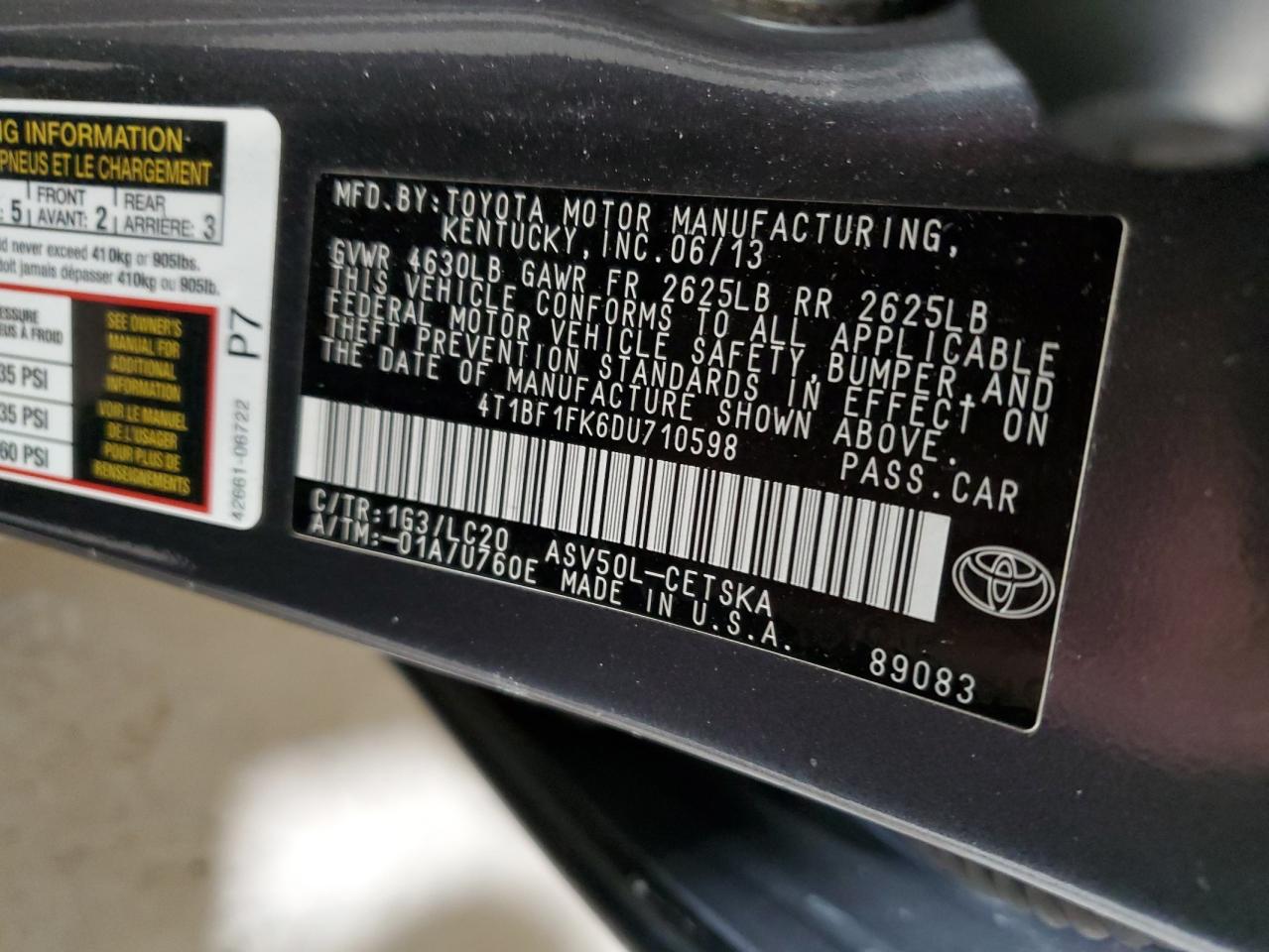 2013 Toyota Camry - Image 12