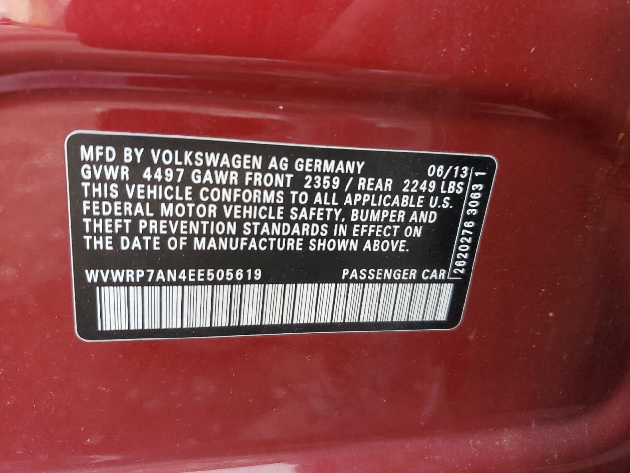 2014 Volkswagen Passat CC - Image 12
