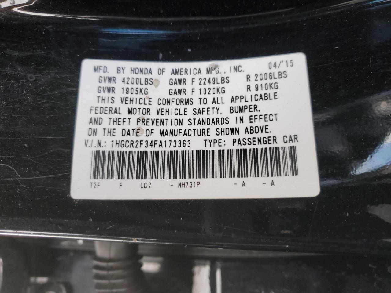 2015 Honda Accord - Image 13