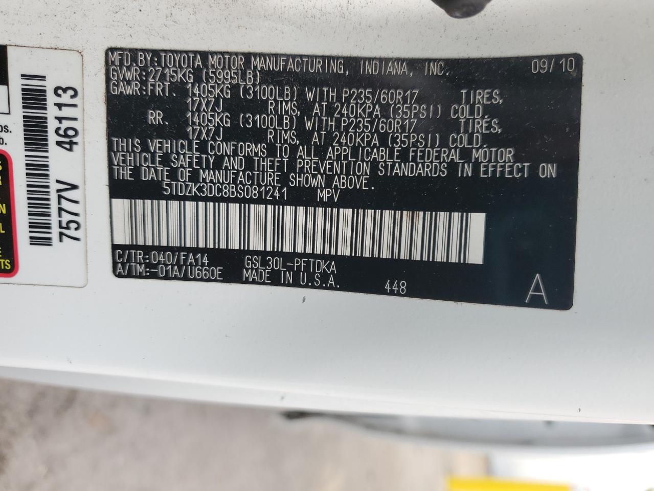 2011 Toyota Sienna - Image 14