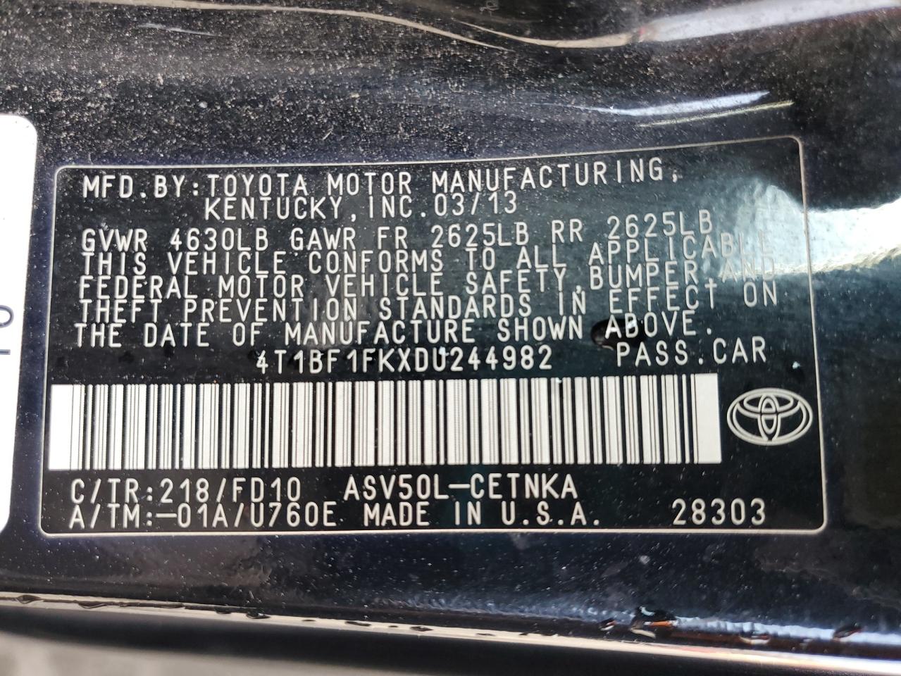 2013 Toyota Camry - Image 12