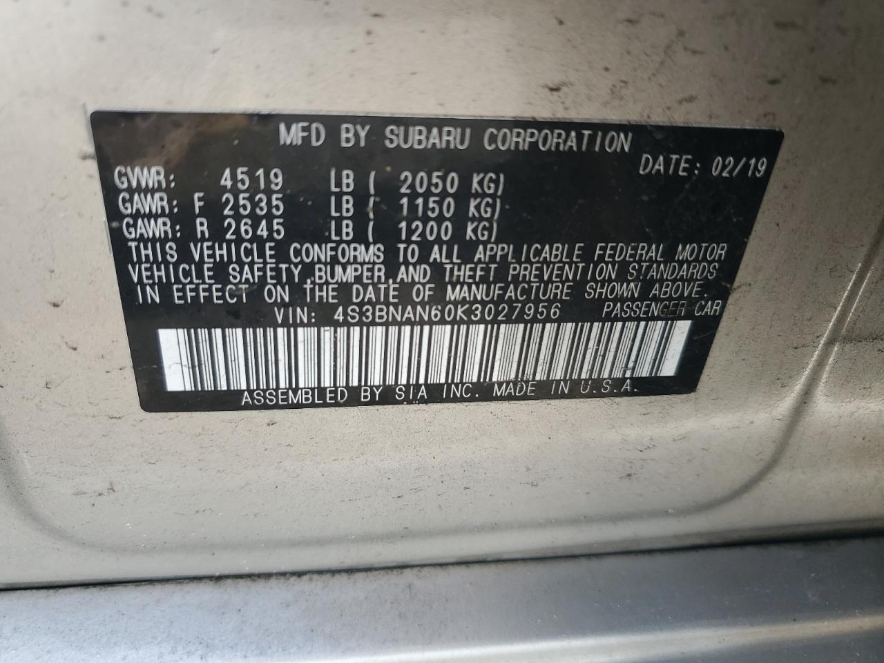 2019 Subaru Legacy - Image 14