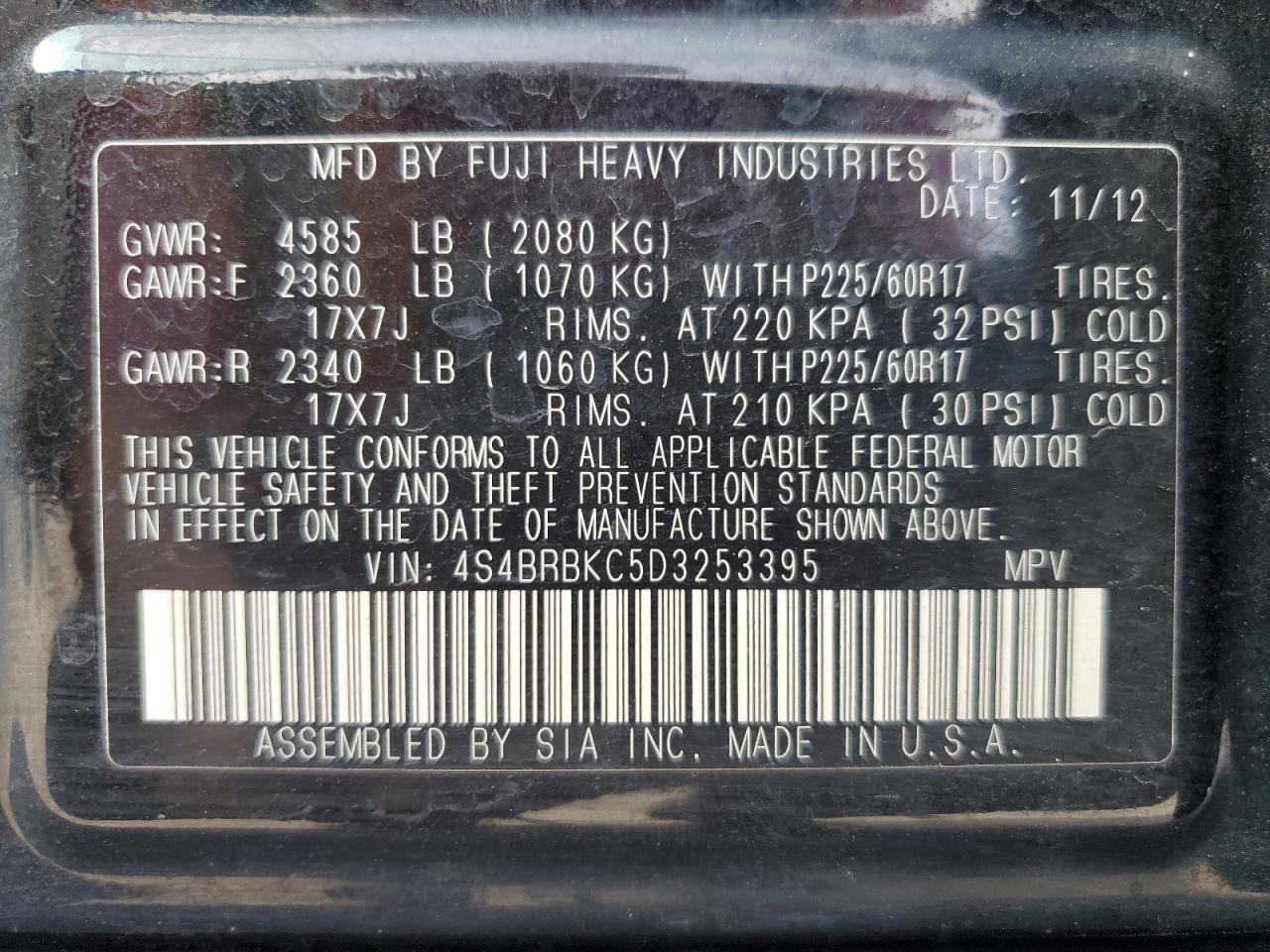 2013 Subaru Outback - Image 13