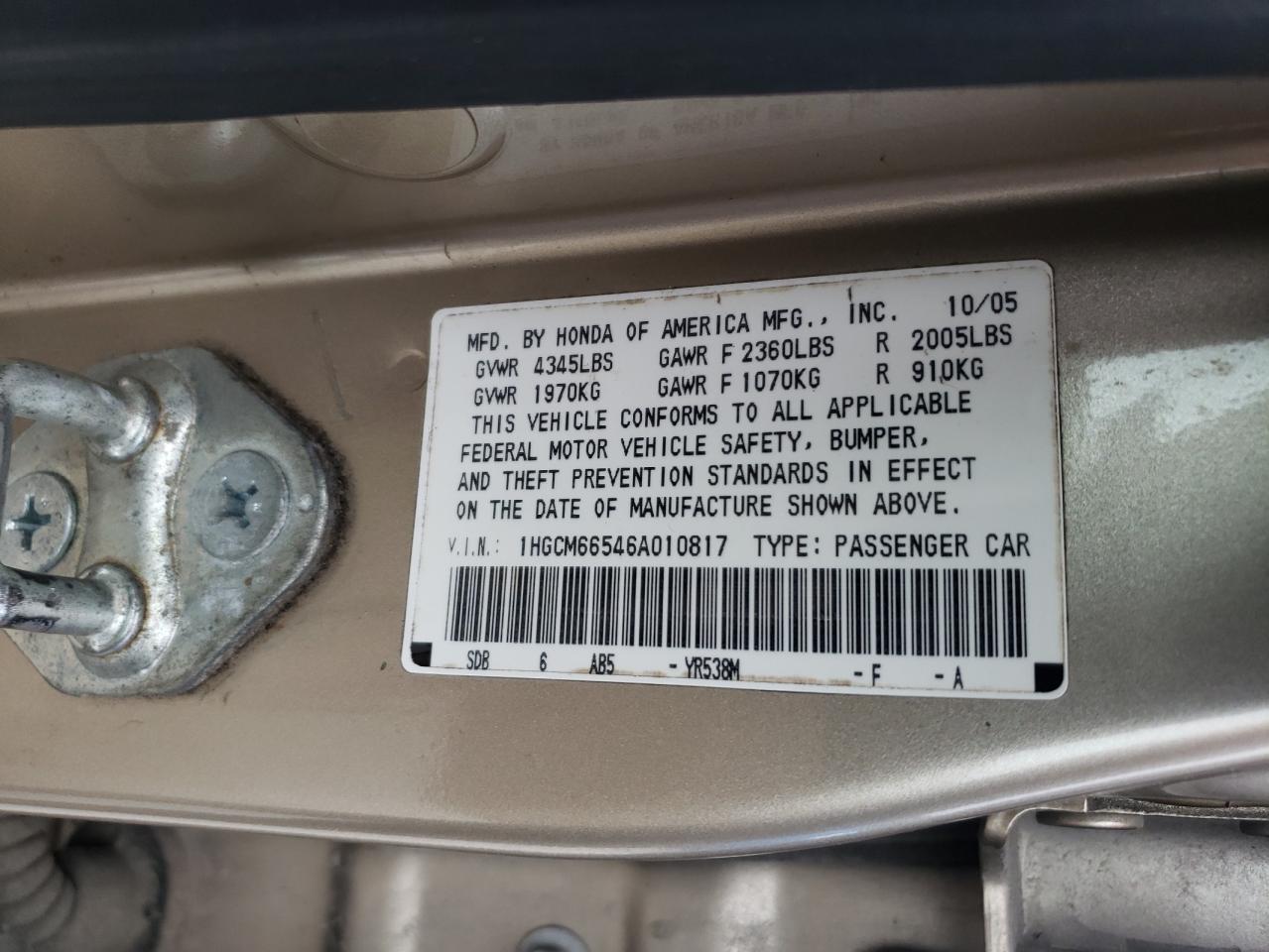 2006 Honda Accord - Image 14