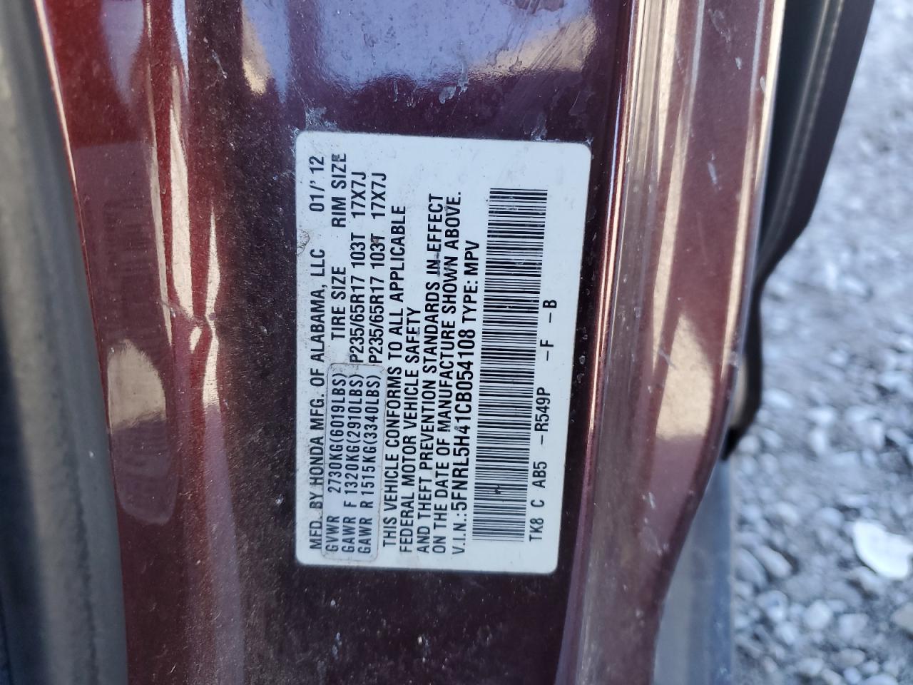 2012 Honda Odyssey - Image 14