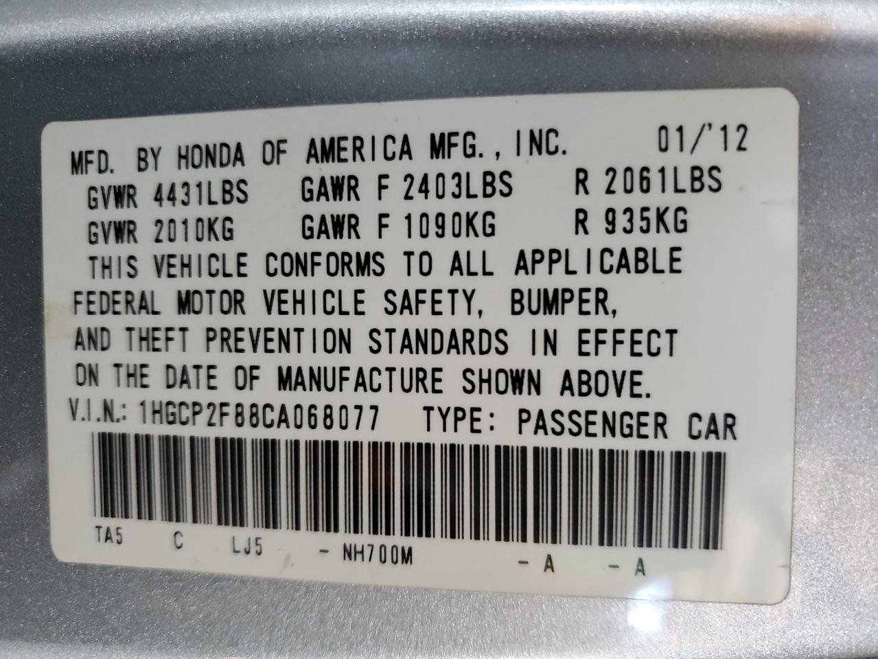 2012 Honda Accord - Image 14