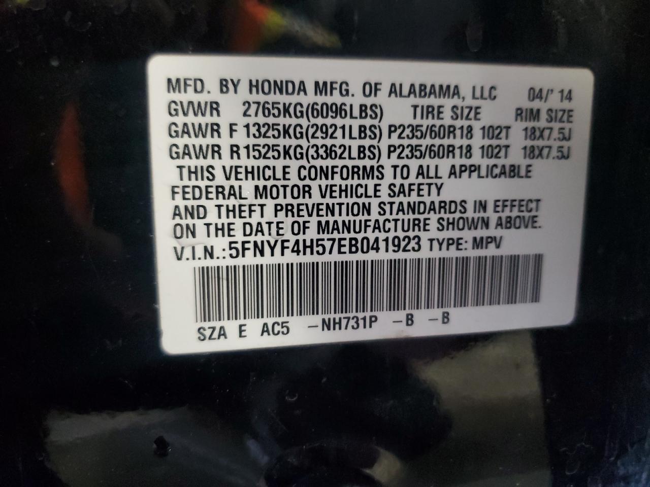 2014 Honda Pilot - Image 14