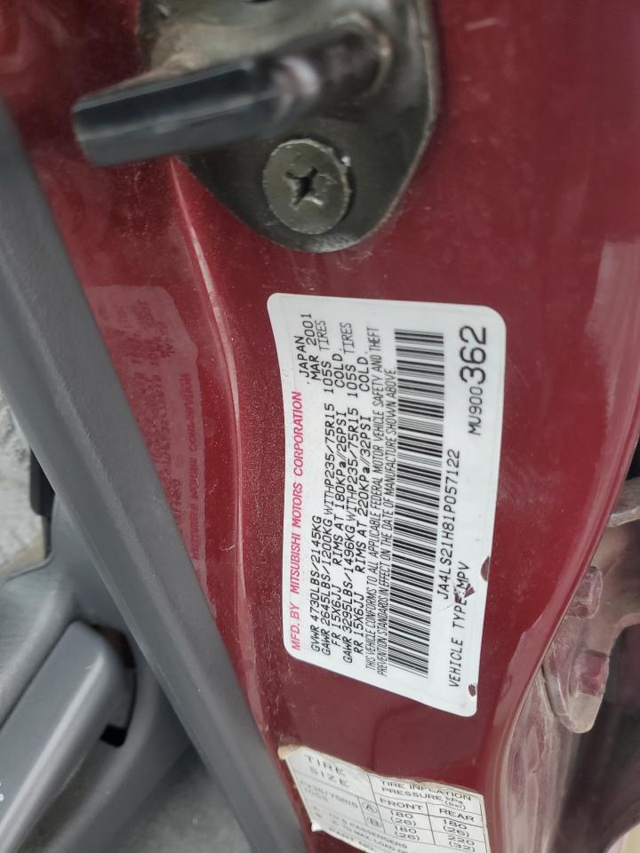 2001 Mitsubishi Montero Sport Es VIN: JA4LS21H81P057122 Lot: 45893525