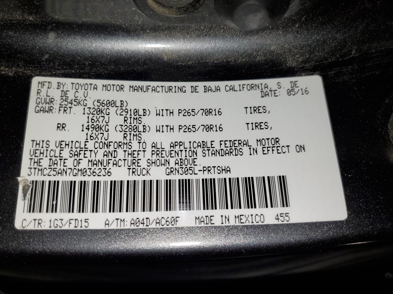 2016 Toyota Tacoma - Image 12