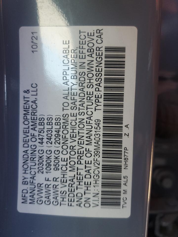2021 Honda Accord - Image 13