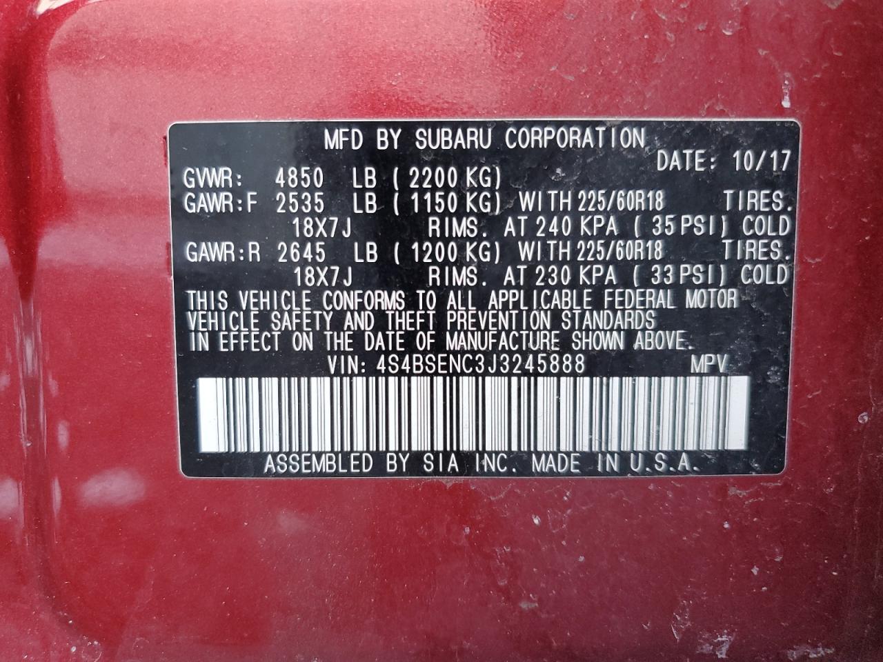 2018 Subaru Outback - Image 15