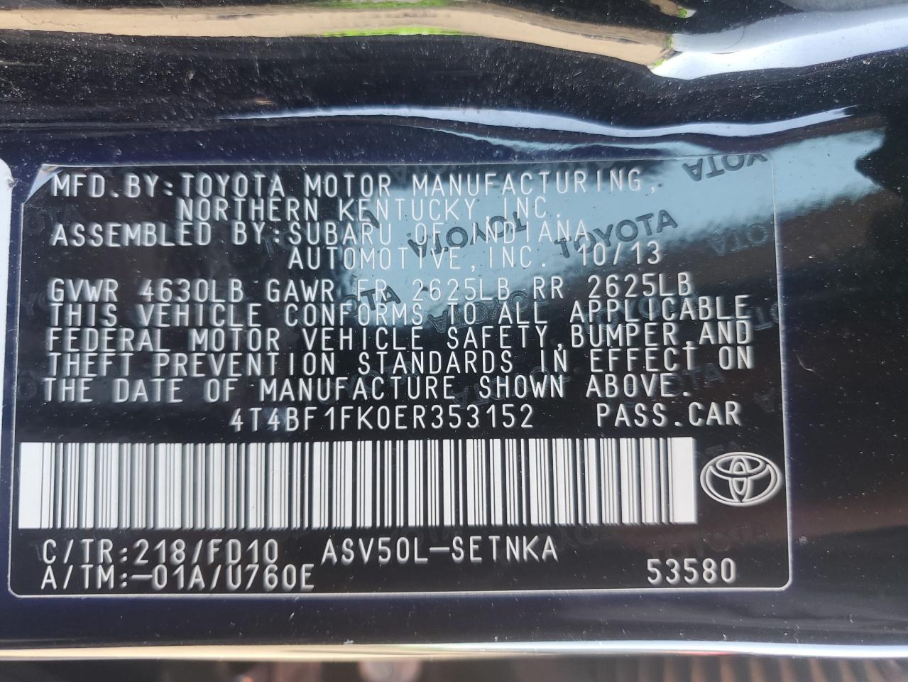 2014 Toyota Camry - Image 12