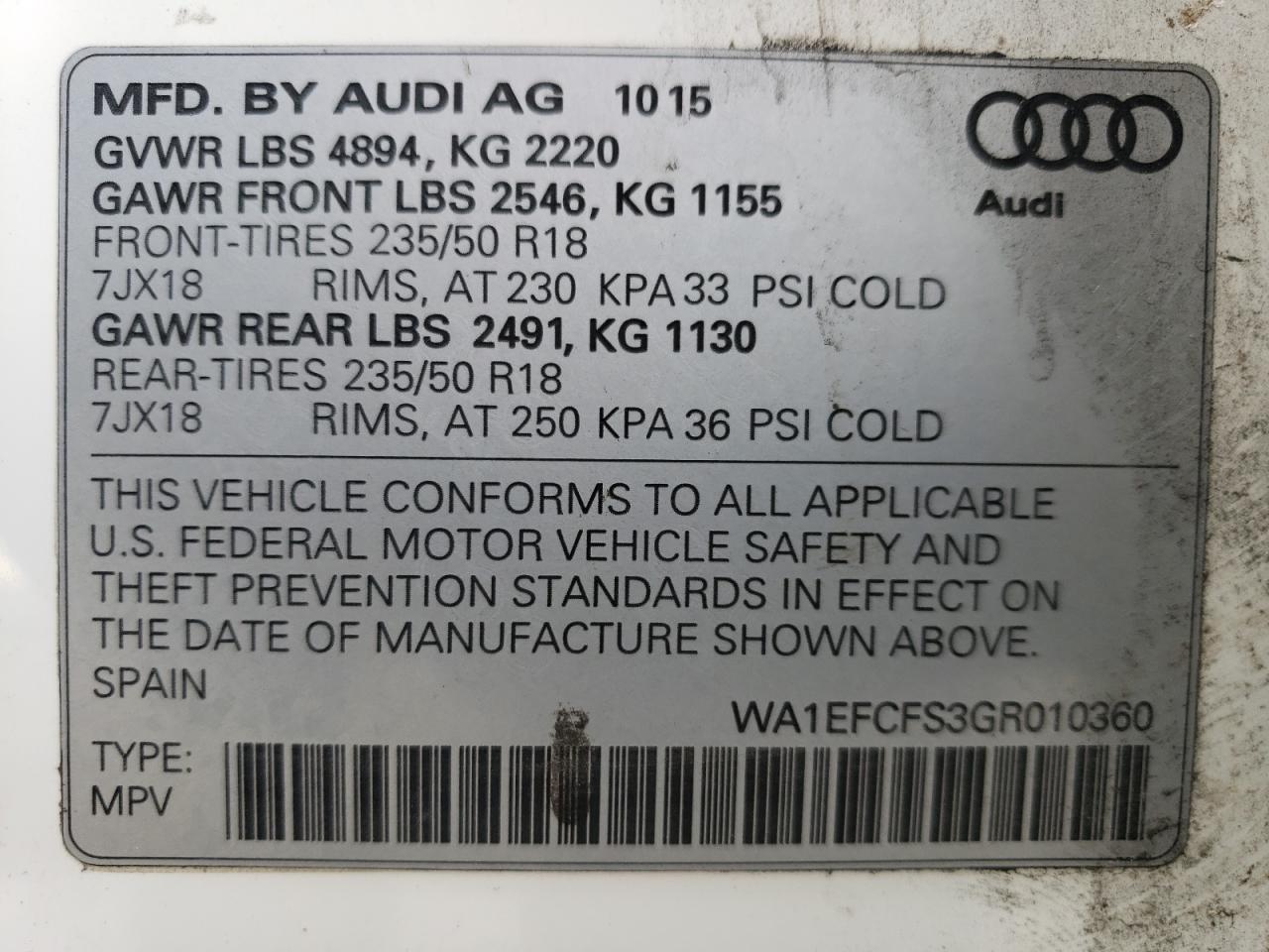 2016 Audi Q3 - Image 13