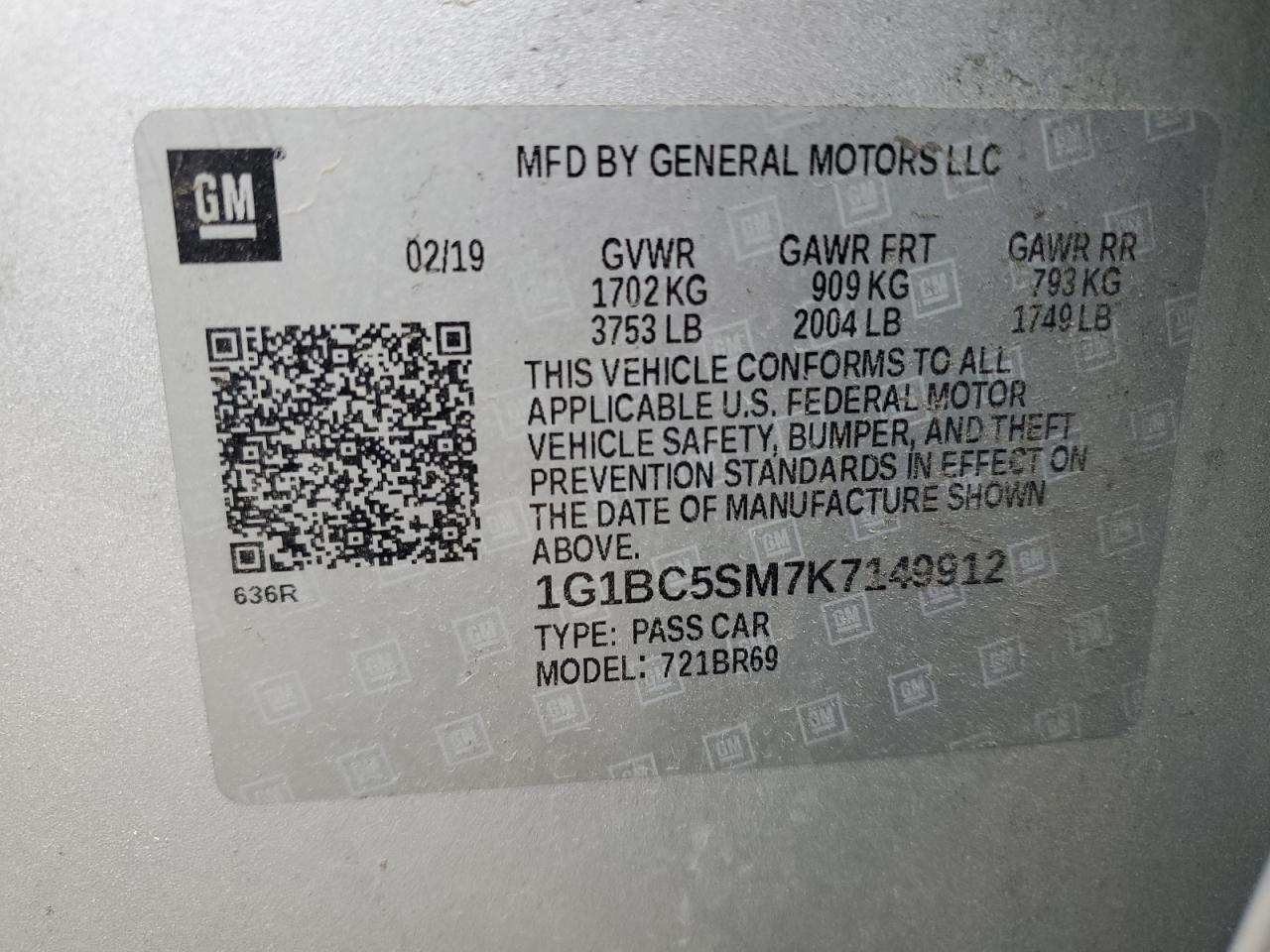 2019 Chevrolet Cruze - Image 12