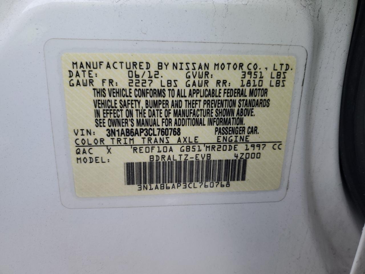 2012 Nissan Sentra - Image 15