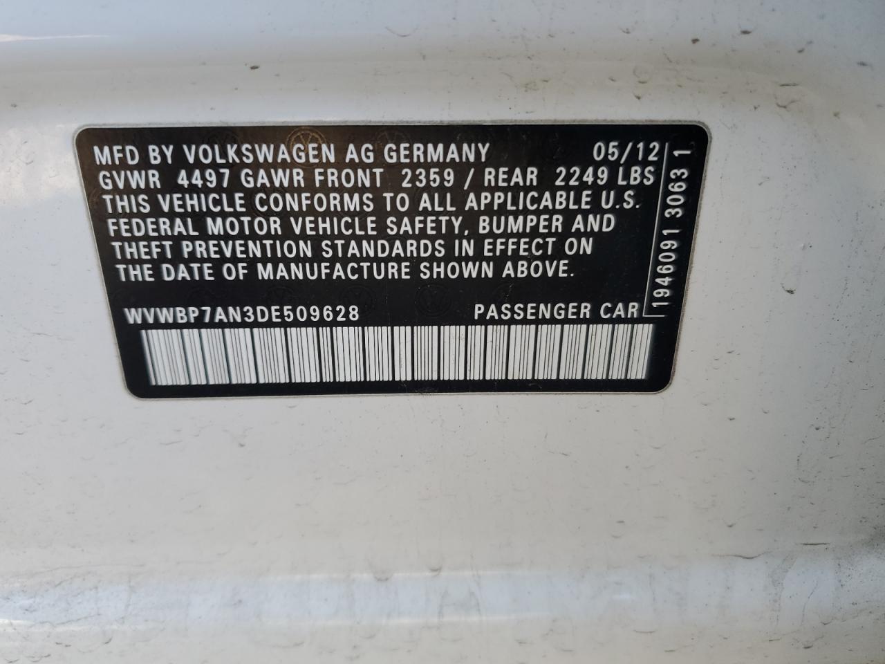 2013 Volkswagen Passat CC - Image 12