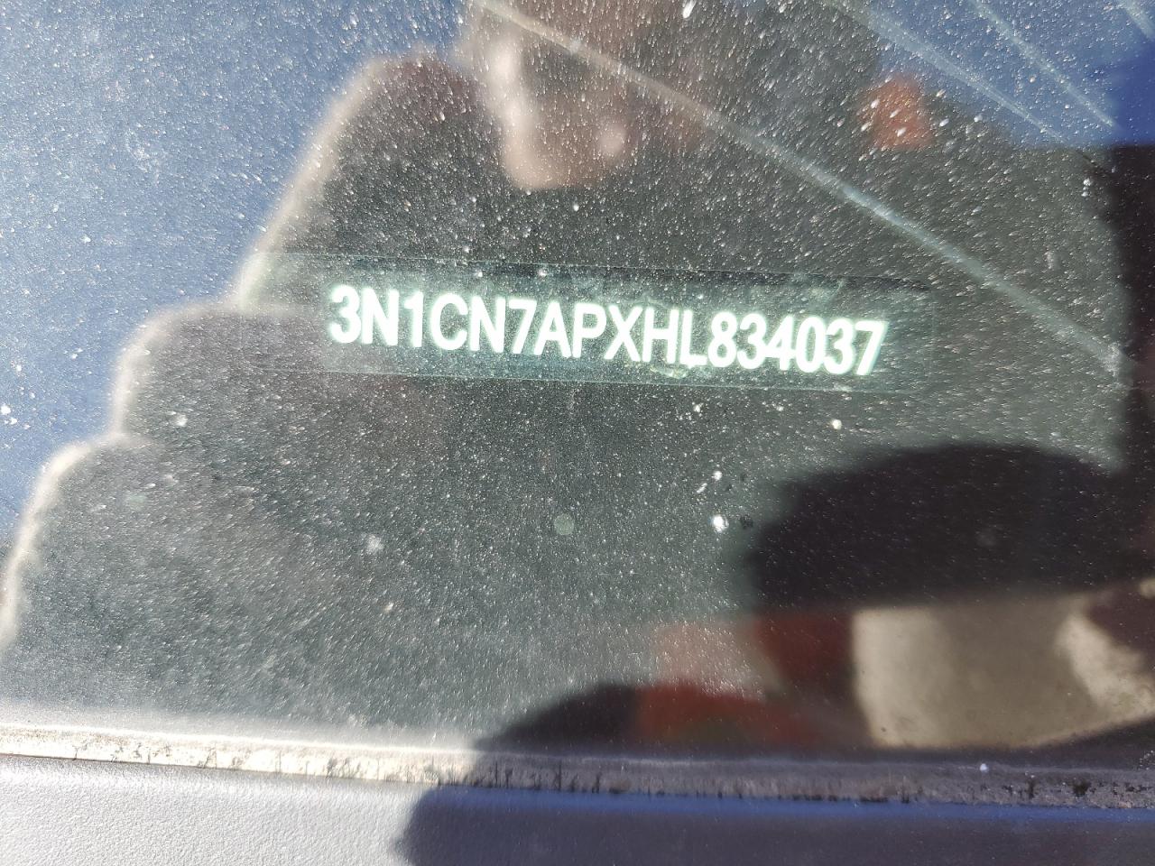 2017 Nissan Versa S VIN: 3N1CN7APXHL834037 Lot: 51854765